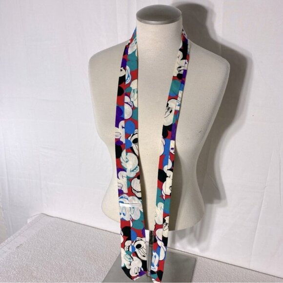 Vintage Disney Mickey Mouse Head Print Tie - Picture 2 of 8